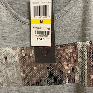 Silver/Grey T-Shirt Style with embellishment